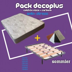 PACK SOMMIER + COLCHON...